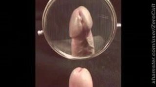 Close Up Uncut Cock with Powerful Orgasm