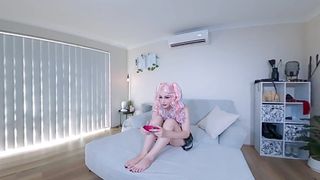 Ahegao Blowjob From Streamer Girlfriend - Cupacakeus VR