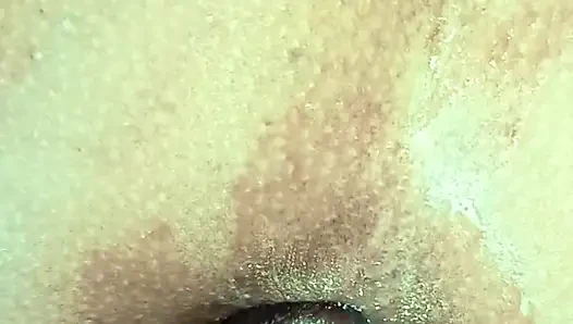 Indonesian girl friend, anal training end up cum in her ass