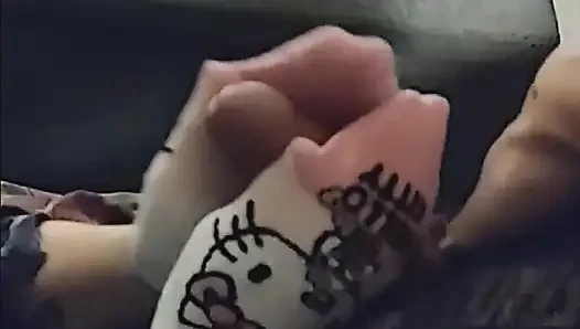 Sexy knöchel, sockenjob, socken-footjob &amp;hallo kitty socken, handjob