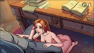 Ginny Weasly chupa al director - Harry Potter - brujas inocentes - juego de porno