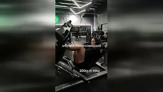 TikTok Live Gym Gangbang: 5 Strangers Breed 18yo Pussy