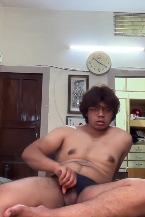 Horny Desi Twink Bitch Loses Control at Home
