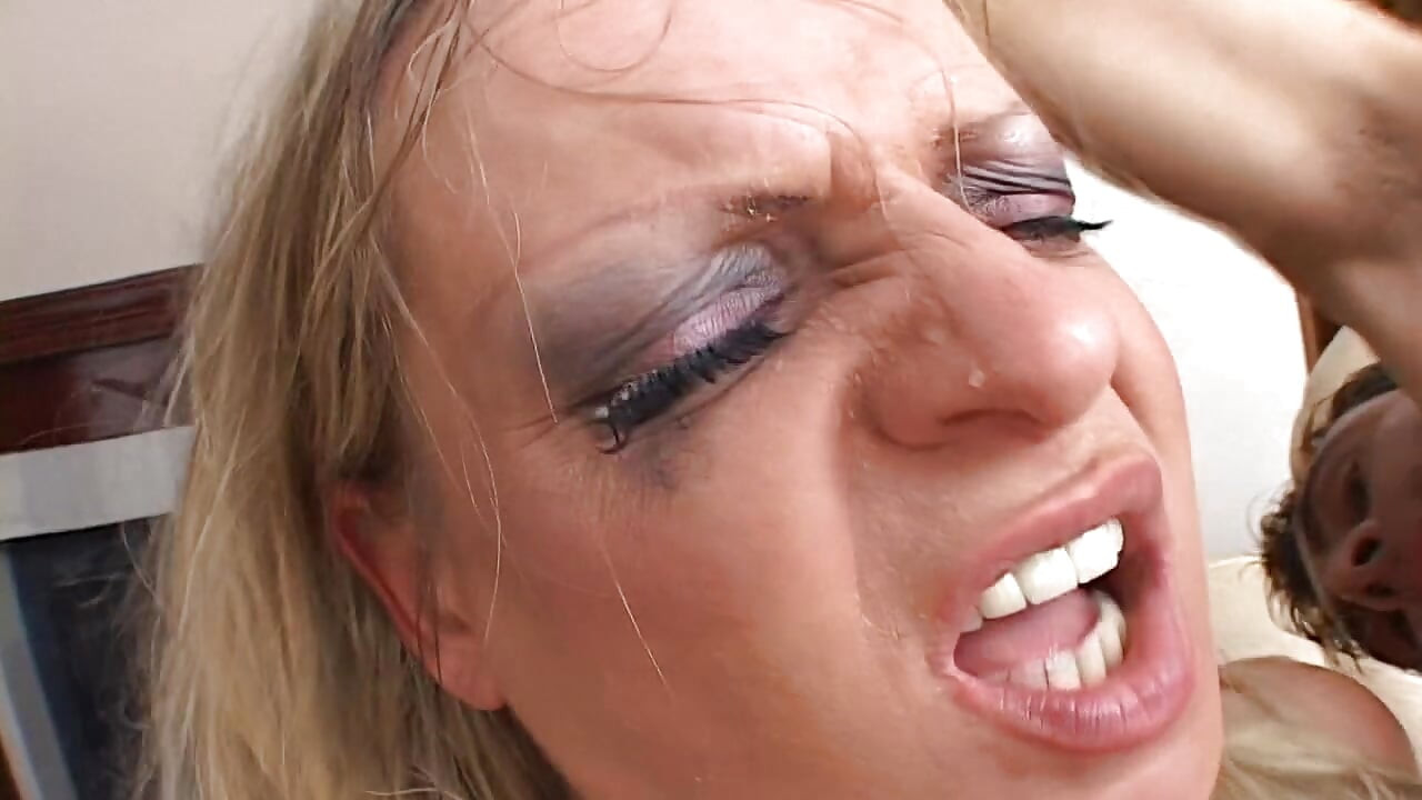 Hot girl sucks two cocks ten rides them to a mouth cumshot