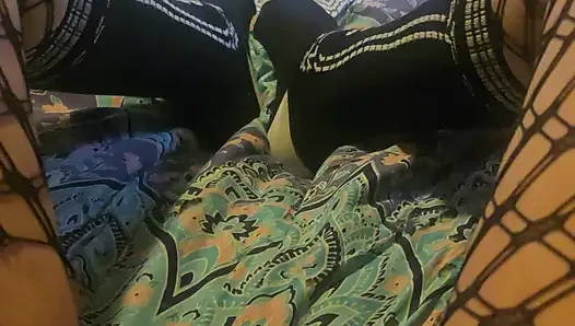 Sissy cd wearing new socks an jerking