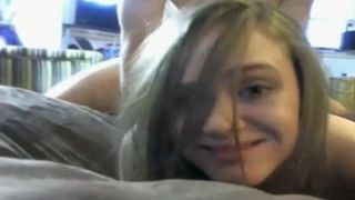 Ex GF getting dicked on webcam
