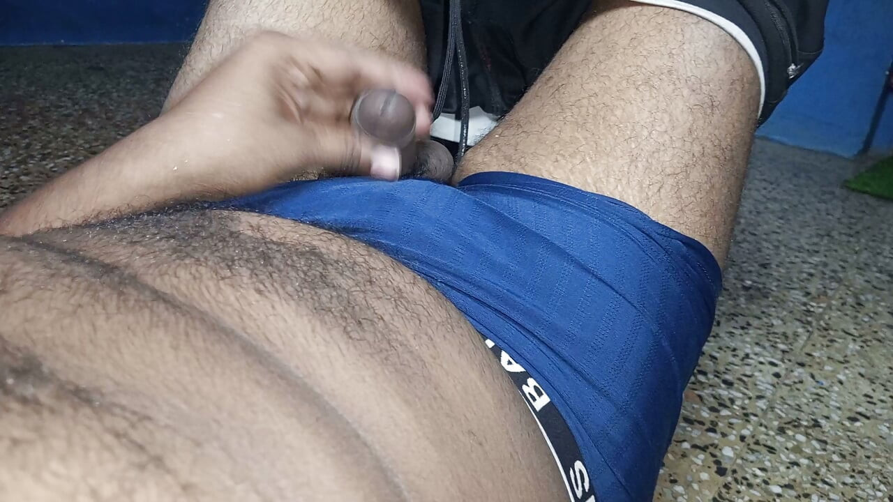 My Indian Big Black Cock Masterbation with Licking
