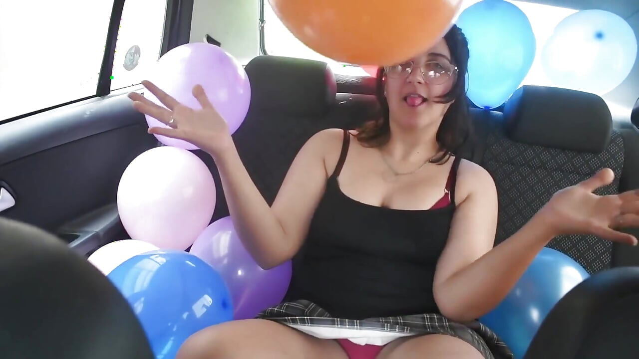 Sexy Über Passagier knallt ihre ballons - Bunny Looner