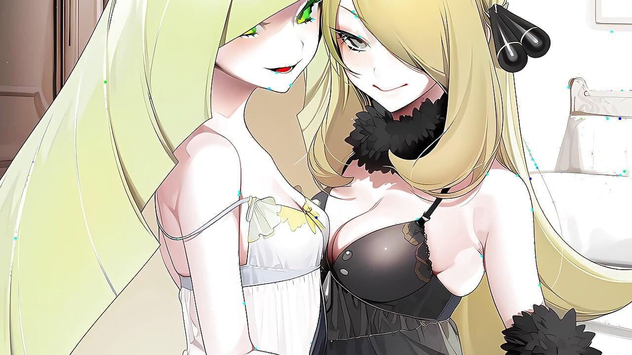 Cynthia & Lusamine's Sex League Challenge (Pokemon, Mommydom, Ruined Orgasm, Humiliation, FFM Threesome, Lesbians, Femdom)