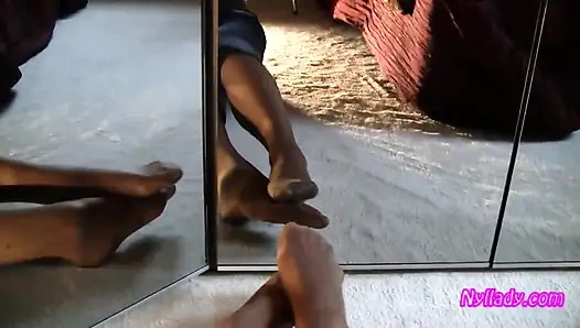 Shooting Myself in the Mirror Playing with My Feet