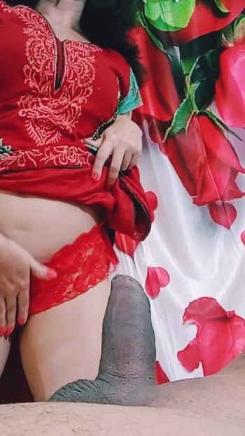 Powerful moment from "A MILF and her stepson with black cock"