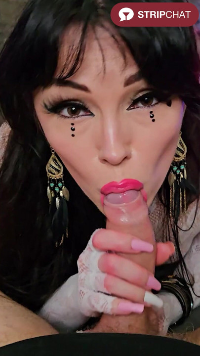 Pov mamada deepthroat morena chupando polla en vivo - tigerblazefoxymonkey