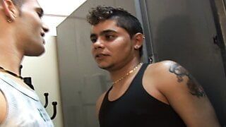 Young gay guys fuck hard and deep in locker room