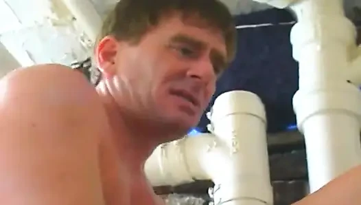 Blonde Babe Gets Rough Fucked in the Basement