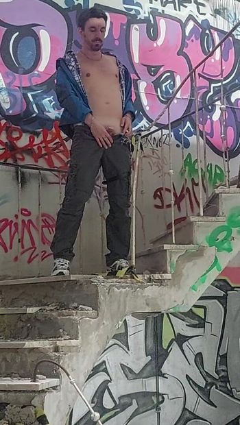 piss in an abandoned factory