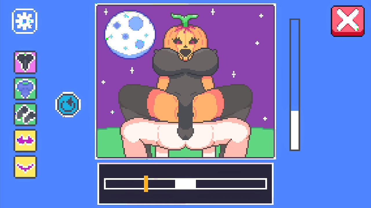 大鸡巴的人类男人乱搞一个大胸部的南瓜女孩并结婚