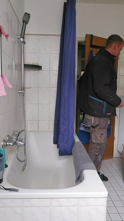 A well-deserved shower after a hard day's work