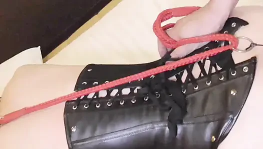 Mayu No. 47 Fox ears, blindfold, anal beads, harness, 69, deep throat, nipple clips, cumshot, creampie, squirting PR