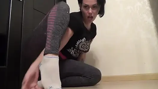 Fußanbetung und socken-fetisch!