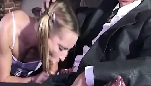 Mature Blonde MILF Takes Thick Cock Deep and Hard