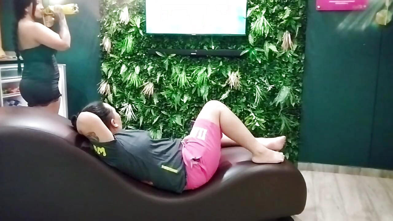 Calm enjoying the World Cup and she arrives