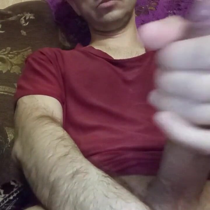 Boy with Huge Cock. Solo Masturbation