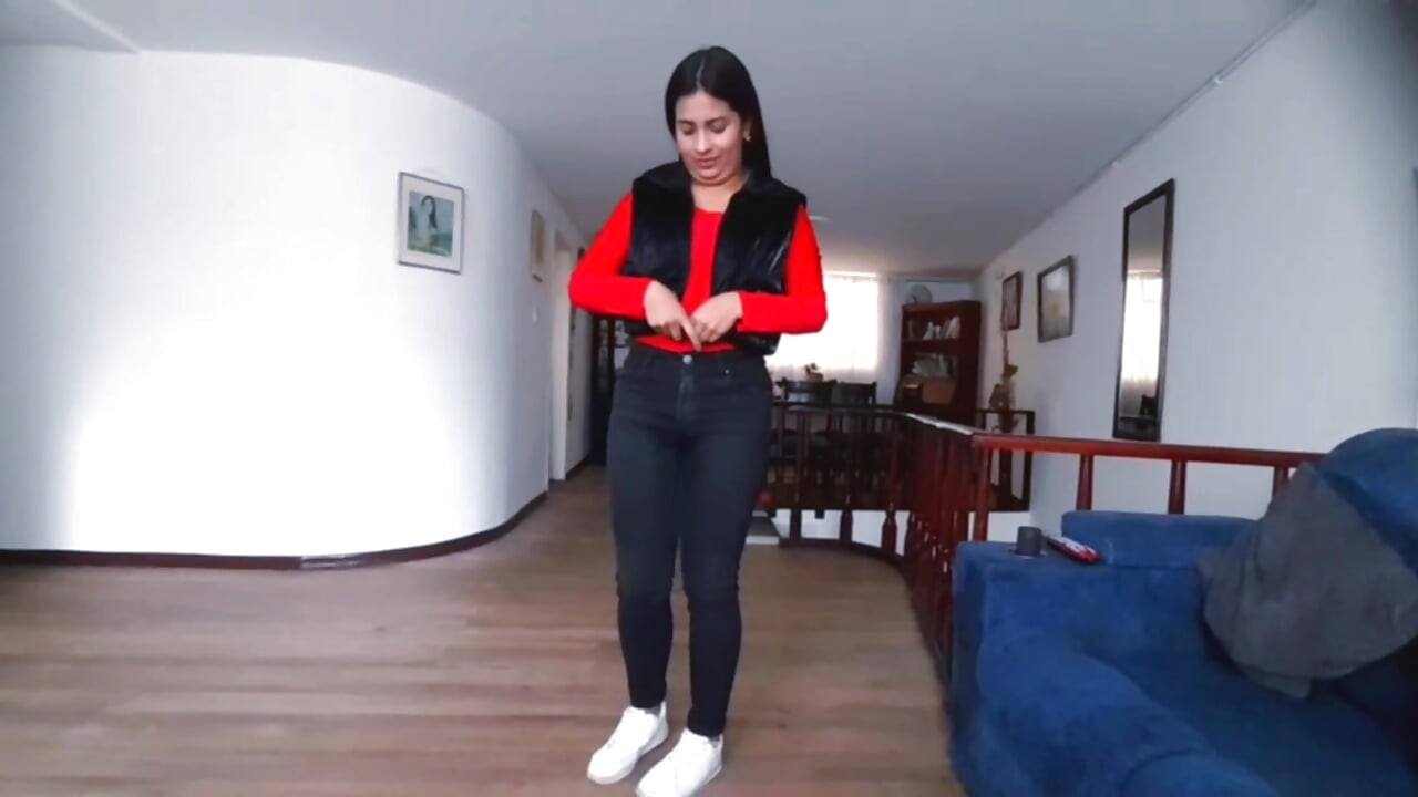Big ass woman with a good body gets naked on camera, fucking good, sticking my cock in my ass.