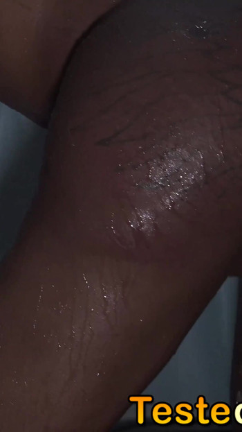 Captivating moment from "A primeira vez do casal com uma mulher trans"