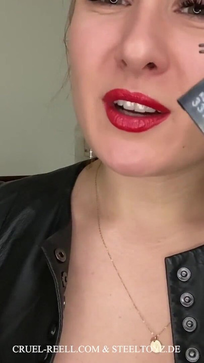 Iconic moment from "Cruel Reell and Steeltoyz Present: The Ultimate Chastity Cage - 15-Piece Set for Total Control"