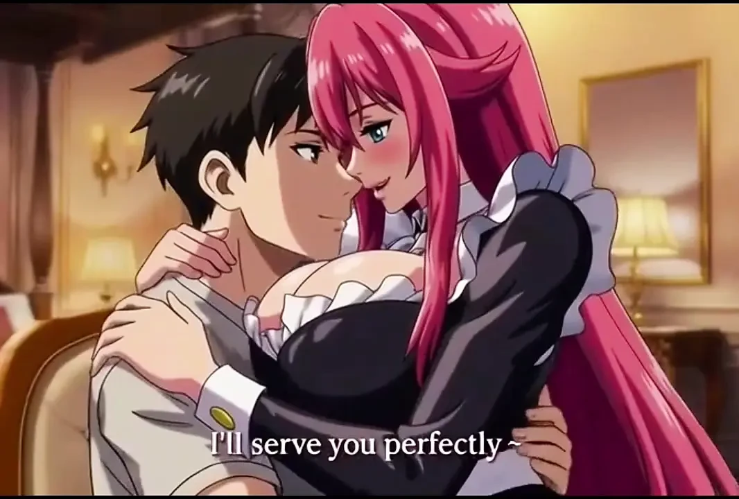 Sexy 3D Anime Maid gives her master  unforgettable pleasure