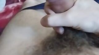 Play with dick and cumshot