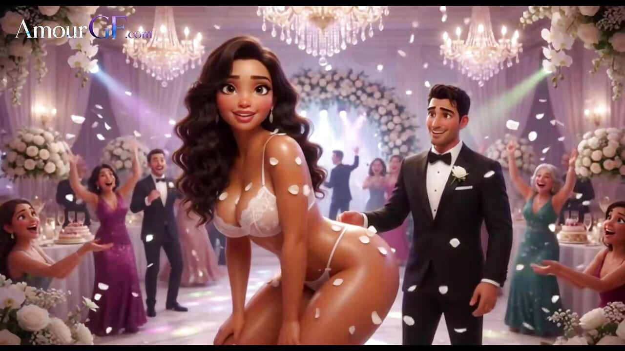 3D Bride Gets Naked on All Fours at Wedding Reception