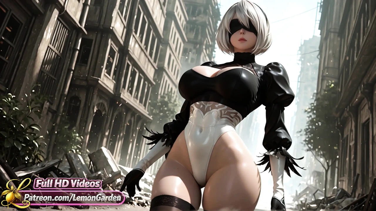 YoRHa 2B – Unable to Resist Her Lustful Thoughts. Ai generated 3d Hentai