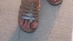Female Feet and Toes with Sandals
