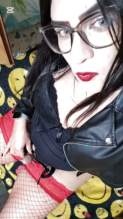 性感內衣的火辣Tgirl