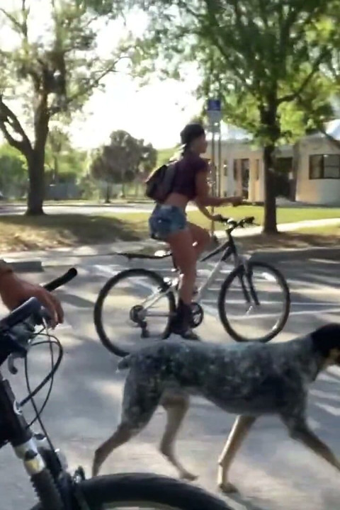 Biking in Thongs and Fucking Outdoors