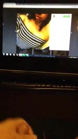 Cuming on bra and tribute