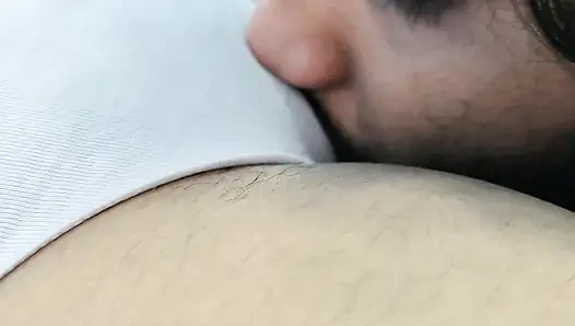 Ass and pussy lick romance in skirt and underwear