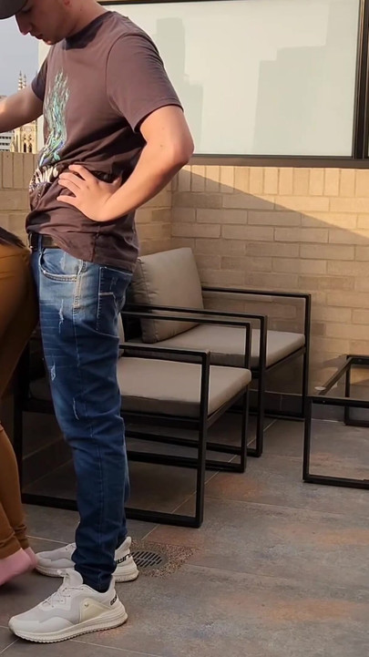 Stunning moment from "Sexy student is fucked in public on the balcony of her apartment ! fucking my classmate"