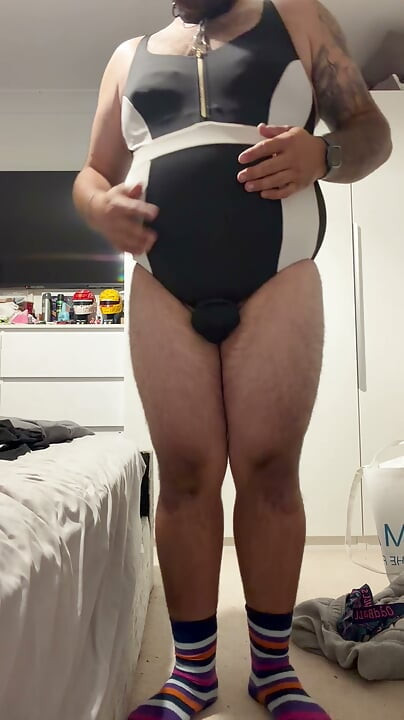 Cock and ball bondage with nipple clamps