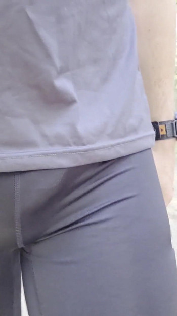 Iconic moment from "Morning run. Bulge in my lycra"