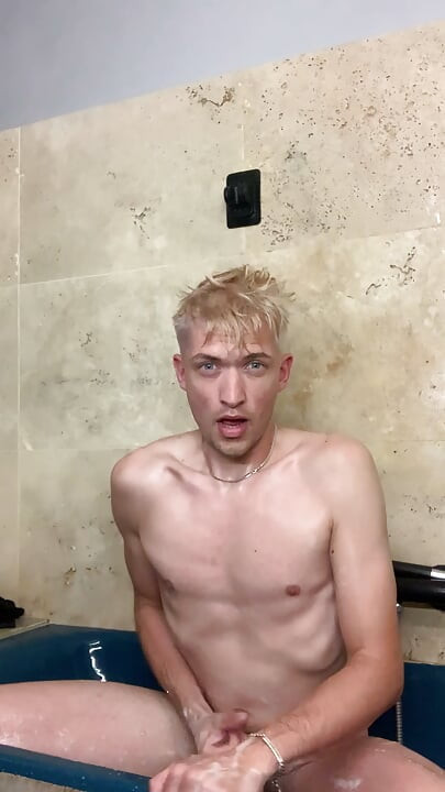 Handjob in the bathroom