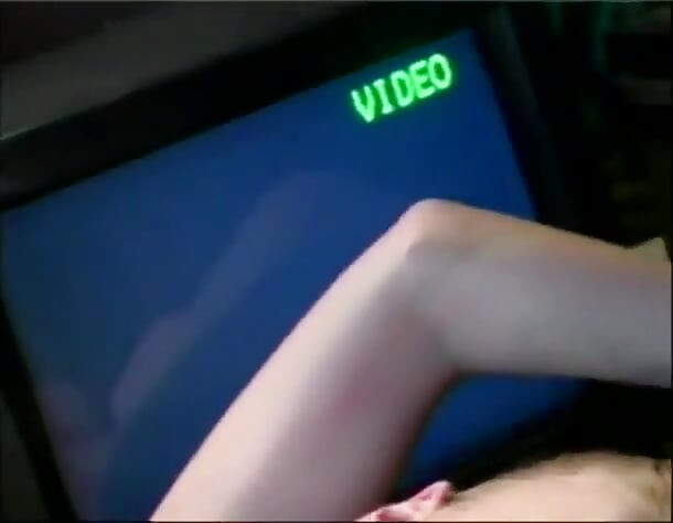 Hot Andrea Adams rides dude on office chair