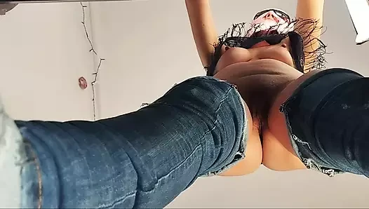 Sensual brunette hair, big tits, big ass. Sexy latina hairy pussy, big ass.