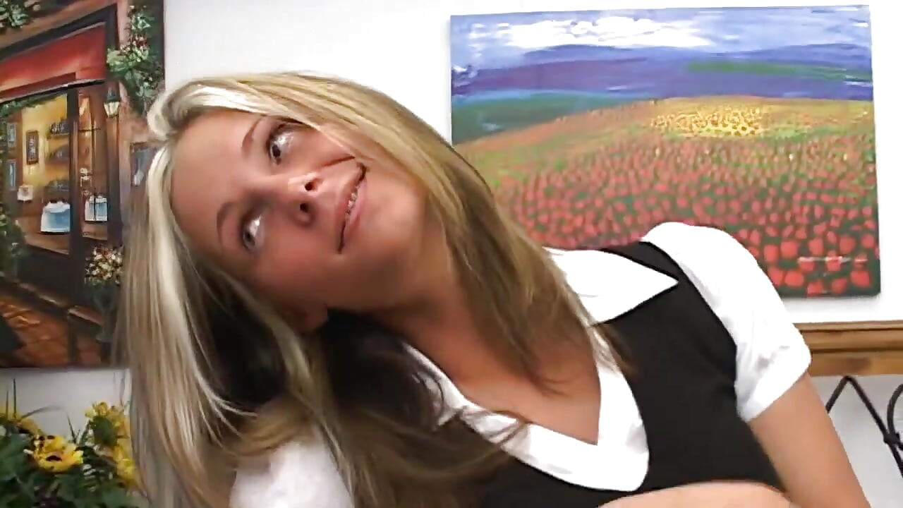 Blonde MILF Sucks Massive Cock with Passion