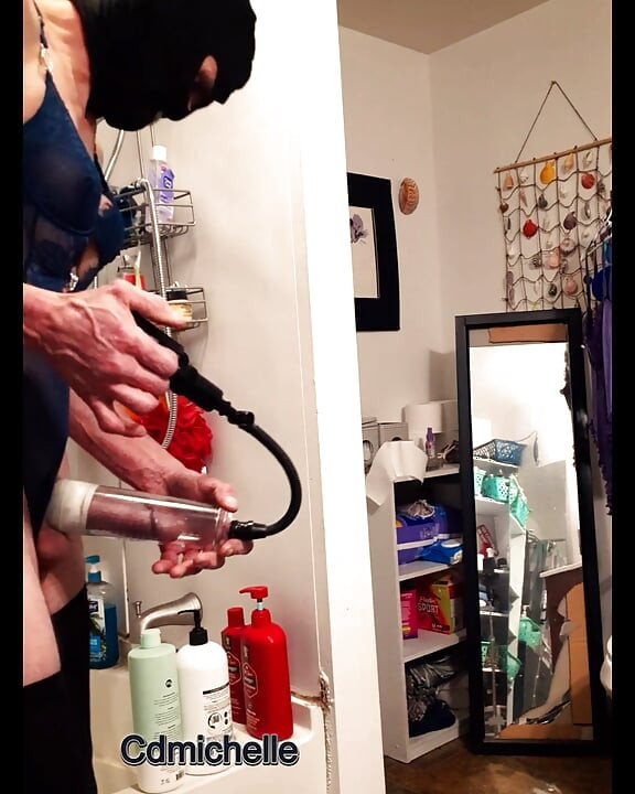 Crossdresser Michelle Trying on different Bodysuit