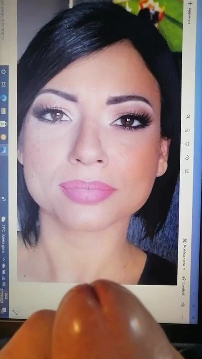 Cumtribute for friend hot brunette