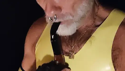 Dad in yellow mood today