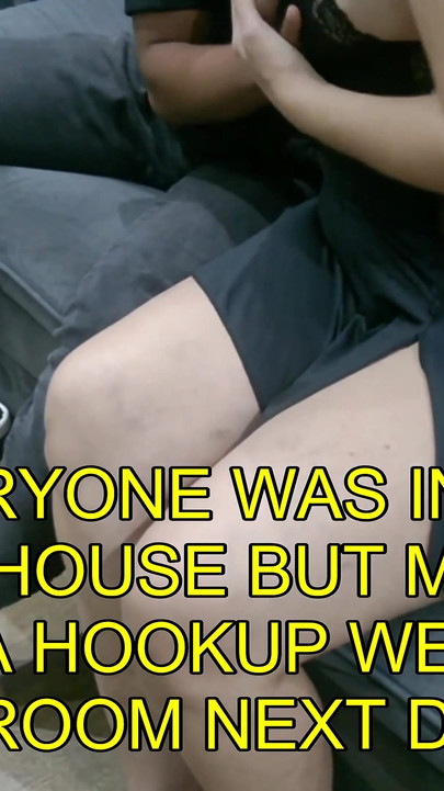 subtitles Sneaky New Year's Threesome: Hotwife Rides Young Stud Raw Tease & Massive External Cumshot