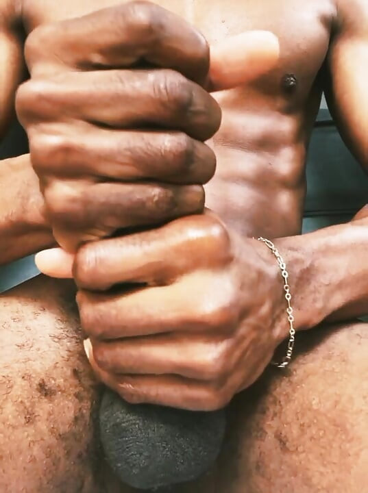 Flexing my six pack sized dick bbc